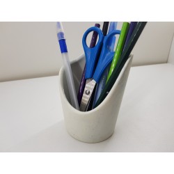 Pencil glass Stands for pens desktop Buy stand for pens Stand on the table for office Glass stand made of concrete