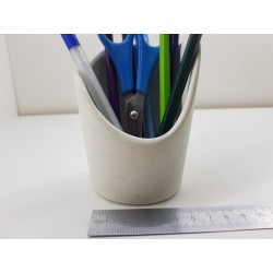 Pencil glass Stands for pens desktop Buy stand for pens Stand on the table for office Glass stand made of concrete