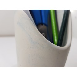 Pencil glass Stands for pens desktop Buy stand for pens Stand on the table for office Glass stand made of concrete