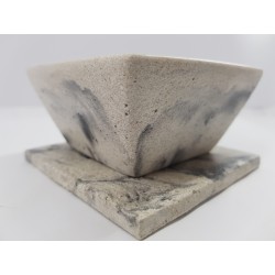 Bowl Bowl for sauce Concrete bowl Handmade bowl Square bowl