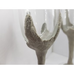 Glass, Champagne glass, Champagne, Handmade glass, Concrete, Handmade