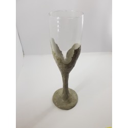 Glass, Champagne glass, Champagne, Handmade glass, Concrete, Handmade