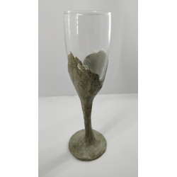 Glass, Champagne glass, Champagne, Handmade glass, Concrete, Handmade