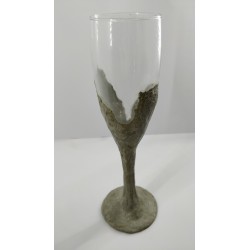 Glass, Champagne glass, Champagne, Handmade glass, Concrete, Handmade