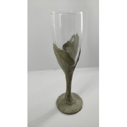 Glass, Champagne glass, Champagne, Handmade glass, Concrete, Handmade