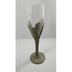 Glass, Champagne glass, Champagne, Handmade glass, Concrete, Handmade