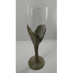 Glass, Champagne glass, Champagne, Handmade glass, Concrete, Handmade