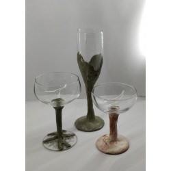 Glass, Champagne glass, Champagne, Handmade glass, Concrete, Handmade