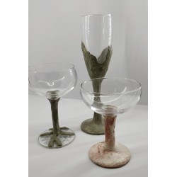 Glass, Champagne glass, Champagne, Handmade glass, Concrete, Handmade