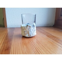 Shot glass Shot glass for vodka Shot glass for tequila Rum shot glass Handmade Concrete Concrete and glass