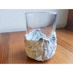 Shot glass Shot glass for vodka Shot glass for tequila Rum shot glass Handmade Concrete Concrete and glass