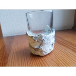 Shot glass Shot glass for vodka Shot glass for tequila Rum shot glass Handmade Concrete Concrete and glass