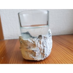 Shot glass Shot glass for vodka Shot glass for tequila Rum shot glass Handmade Concrete Concrete and glass