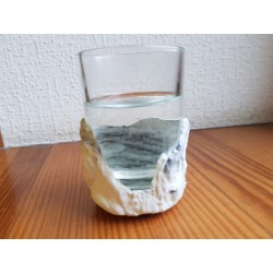 Shot glass Shot glass for vodka Shot glass for tequila Rum shot glass Handmade Concrete Concrete and glass