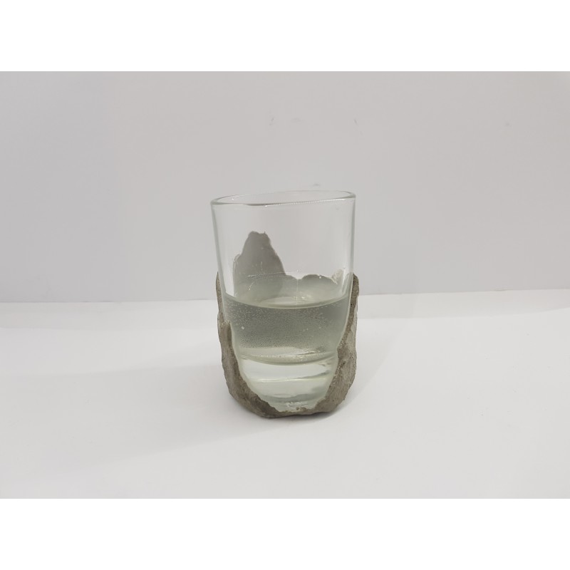 Shot glass Shot glass for vodka Shot glass for tequila Rum shot glass Handmade Concrete Concrete and glass Loft