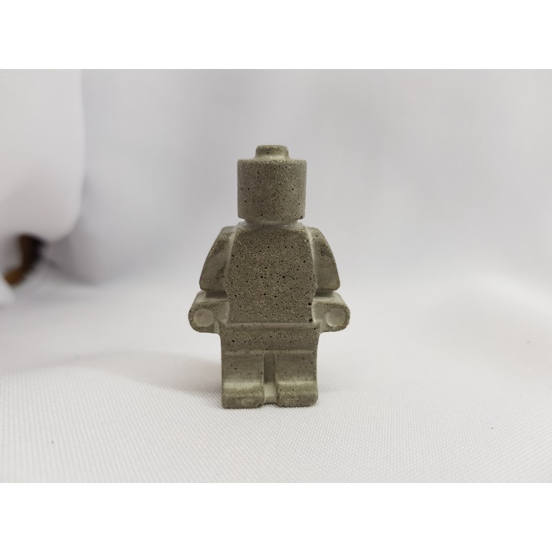 Figurine similar to Lego Concrete man similar to Lego Figurine of a robot similar to Lego Handmade Concrete