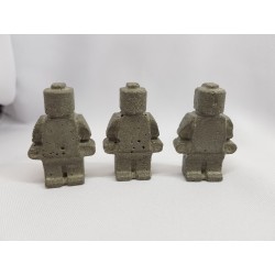 Figurine similar to Lego Concrete man similar to Lego Figurine of a robot similar to Lego Handmade Concrete