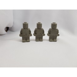 Figurine similar to Lego Concrete man similar to Lego Figurine of a robot similar to Lego Handmade Concrete