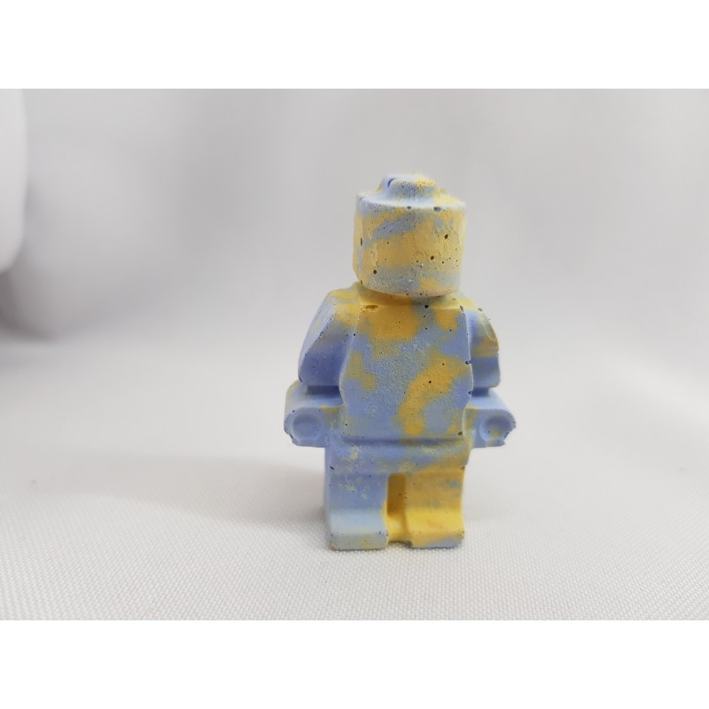 Figurine similar to Lego Concrete man similar to Lego Figurine of a robot similar to Lego Handmade Concrete