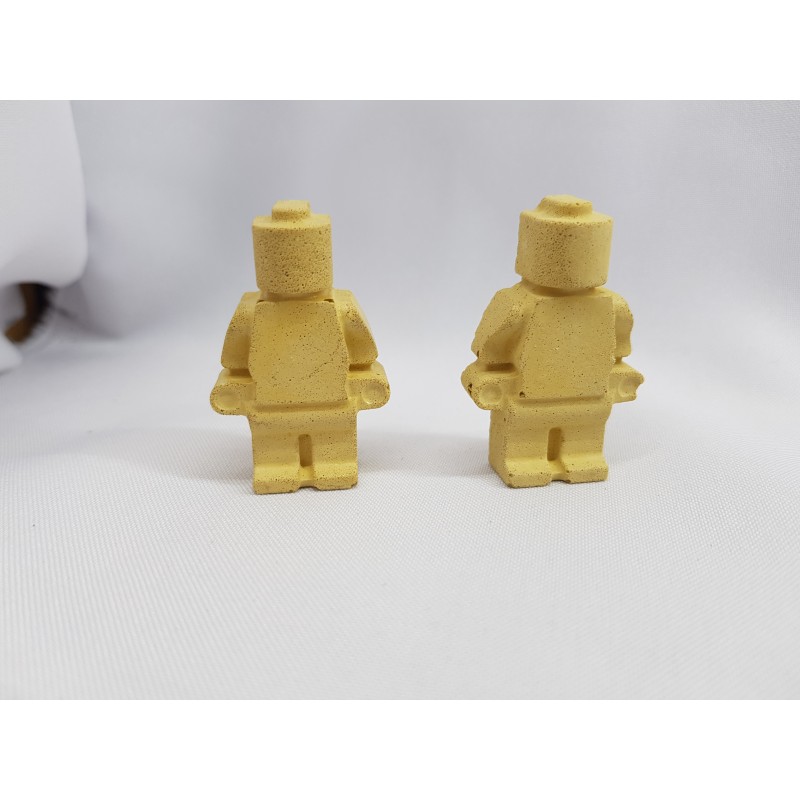 Figurine similar to Lego Concrete man similar to Lego Figurine of a robot similar to Lego Handmade Concrete