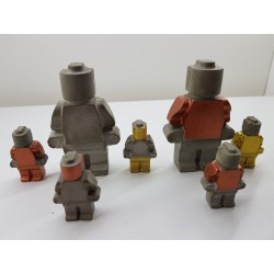 Figures similar to Lego Concrete man similar to Lego Figures of a robot similar to Lego Handmade Concrete