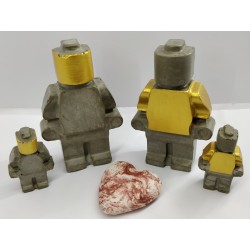 Figures similar to Lego Concrete man similar to Lego Figures of a robot similar to Lego Handmade Concrete