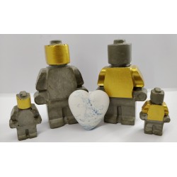 Figures similar to Lego Concrete man similar to Lego Figures of a robot similar to Lego Handmade Concrete