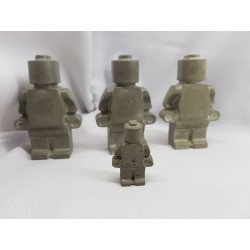 Figures similar to Lego Concrete man similar to Lego Figures of a robot similar to Lego Handmade Concrete