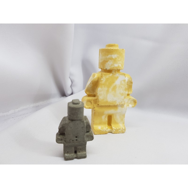 Figures similar to Lego Concrete man similar to Lego Figures of a robot similar to Lego Handmade Concrete