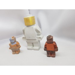 Figures similar to Lego Concrete man similar to Lego Figures of a robot similar to Lego Handmade Concrete