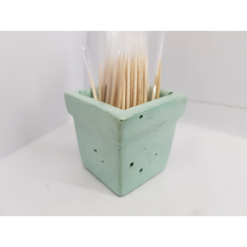 Concrete toothpick or match holder Rustic style Eco stand Bar organizer Kitchen appliance