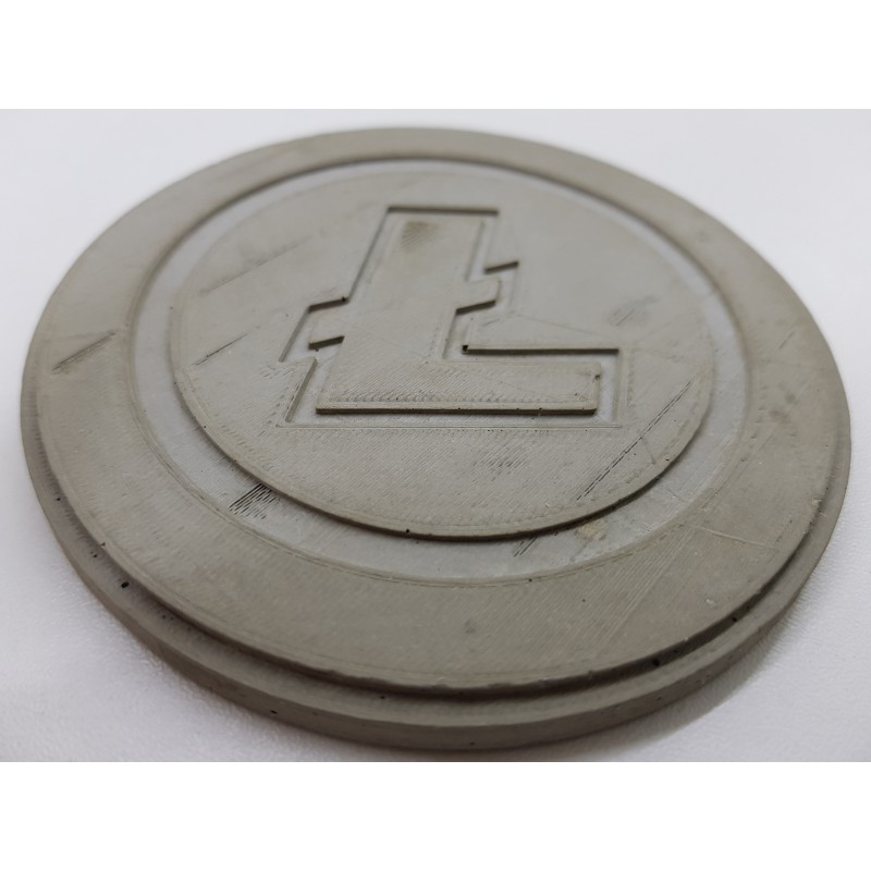 Litecoin Concrete Litecoin Coasters Handmade Coasters Litecoin Coasters cryptocurrency