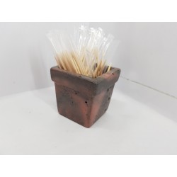 Concrete toothpick or match holder Rustic style Eco stand Bar organizer Kitchen appliance