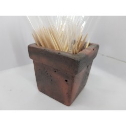 Concrete toothpick or match holder Rustic style Eco stand Bar organizer Kitchen appliance