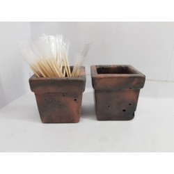 Concrete toothpick or match holder Rustic style Eco stand Bar organizer Kitchen appliance