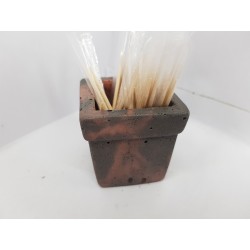Concrete toothpick or match holder Rustic style Eco stand Bar organizer Kitchen appliance