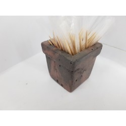 Concrete toothpick or match holder Rustic style Eco stand Bar organizer Kitchen appliance