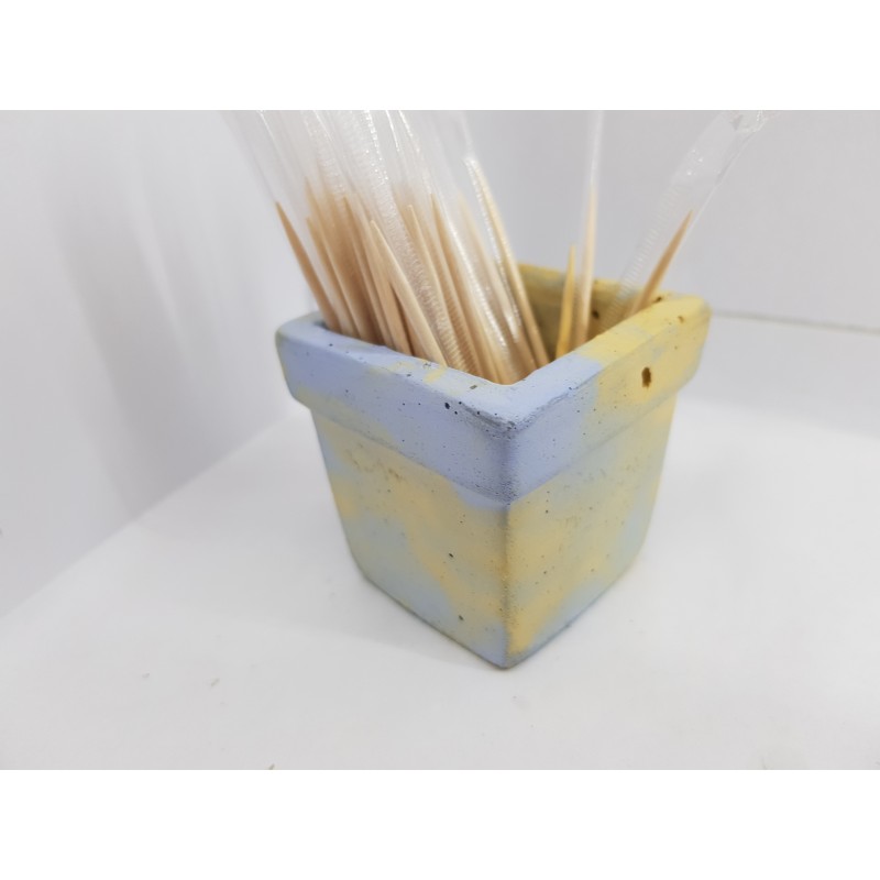 Minimalist Concrete Toothpick Holder Concrete Matchstick Stand