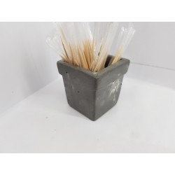 Concrete toothpick or match holder Rustic style Eco stand Bar organizer Kitchen appliance