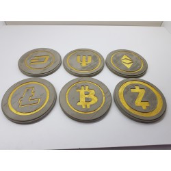 Bitcoin Concrete Bitcoin Coasters Bitcoin Coasters Bitcoin Coasters cryptocurrency