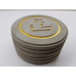 Litecoin Concrete Litecoin Coasters Handmade Coasters Litecoin Coasters cryptocurrency