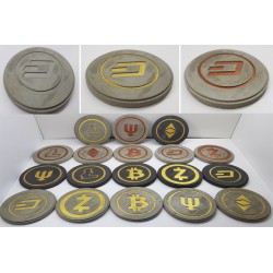 Dash Concrete Dash Coasters Handmade Coasters Dash 
Coasters cryptocurrency