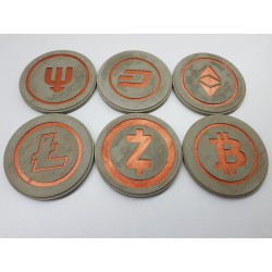 Bitcoin Concrete Bitcoin Coasters Bitcoin Coasters Bitcoin Coasters cryptocurrency