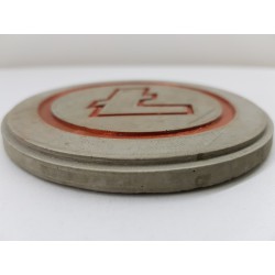 Litecoin Concrete Litecoin Coasters Handmade Coasters Litecoin Coasters cryptocurrency