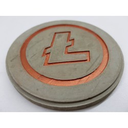 Litecoin Concrete Litecoin Coasters Handmade Coasters Litecoin Coasters cryptocurrency