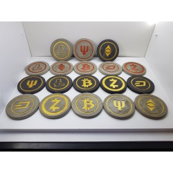 ZCash Concrete ZCash Coasters Handmade Coasters ZCash Coasters cryptocurrency