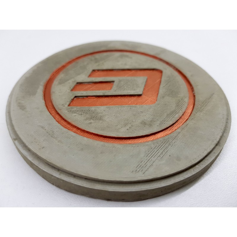 Dash Concrete Dash Coasters Handmade Coasters Dash 
Coasters cryptocurrency