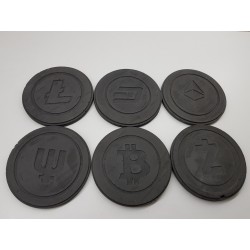 Bitcoin Concrete Bitcoin Coasters Coasters Bitcoin 
Coasters cryptocurrency