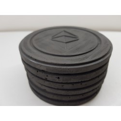 Ethereum Concrete Ethereum Coasters Handmade Coasters Ethereum Coasters cryptocurrency