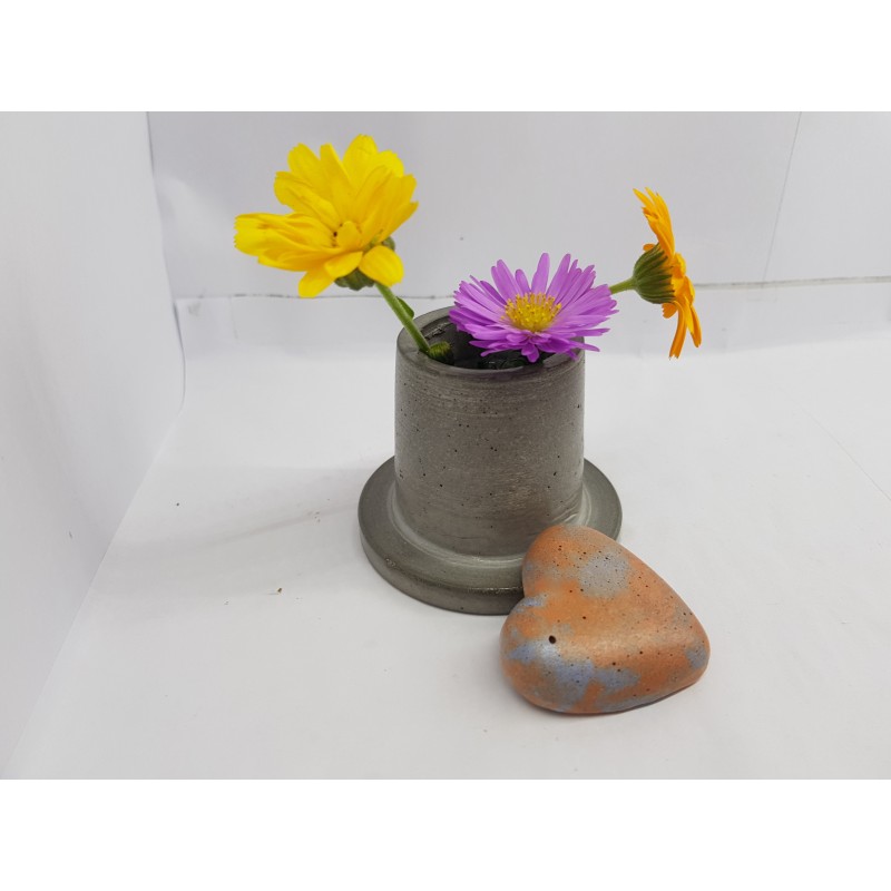 Vase Flower vase Small flower vase Concrete flower vase Handmade Exclusive flower vase Mini flower vase